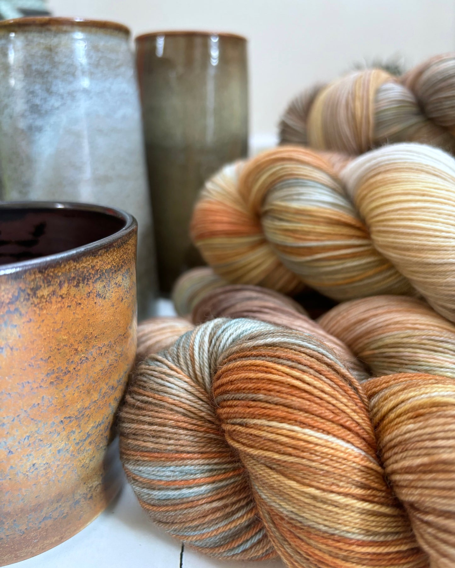 yarn & clay ~ limited edition ~ cups & jars #1